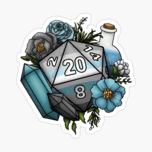Demiboy Pride D20 Sticker