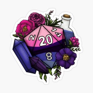 Omnisexual Pride D20 Sticker