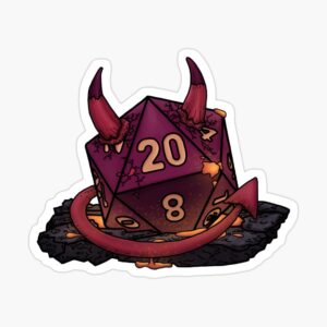 Devil D20 Sticker