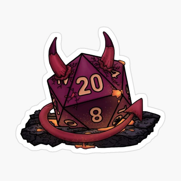 Devil D20 Sticker