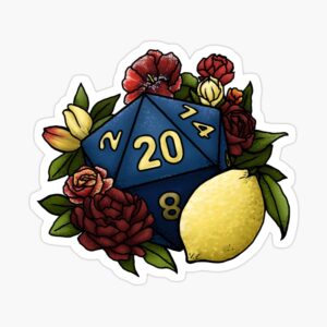 Marsala Lemon D20 Sticker