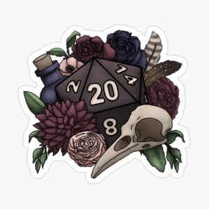 Necromancer D20 Sticker