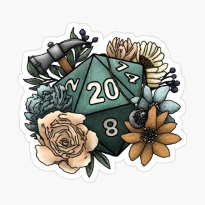 Cleric D20 Sticker