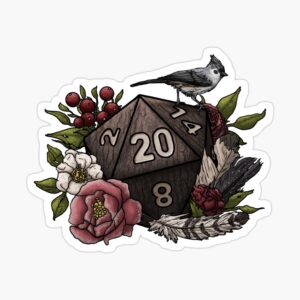 Druid D20 Sticker