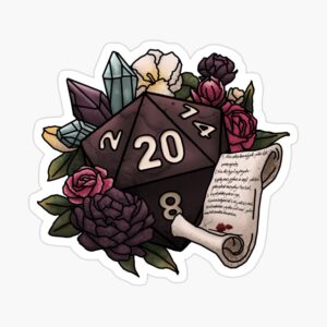 Warlock D20 Sticker
