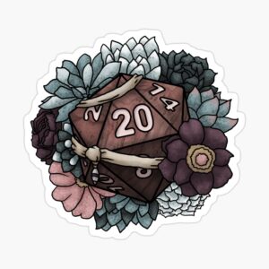 Monk D20 Sticker