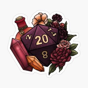 Sorcerer D20 Sticker