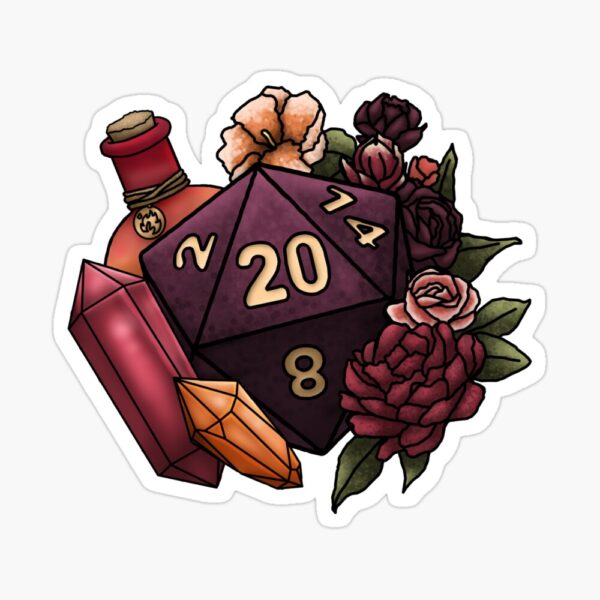 Sorcerer D20 Sticker