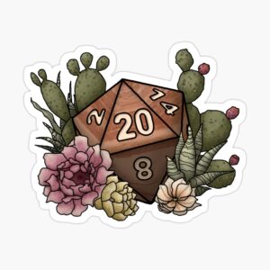 Desert D20 Sticker