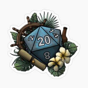 Seafaring D20 Sticker