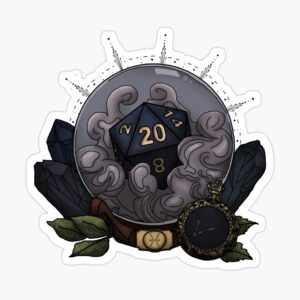 Pisces D20 Sticker