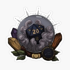 Leo D20 Sticker