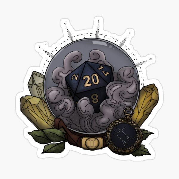 Gemini D20 Sticker