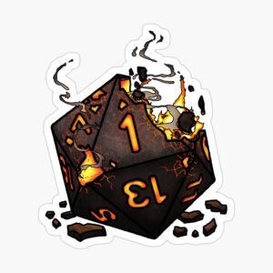 Singed Natural 1 Sticker