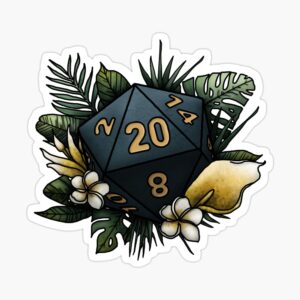 Rainforest D20 Sticker