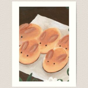Bunny Bread Art Print