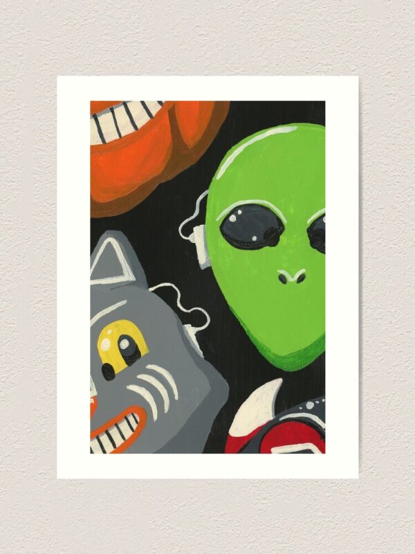 Halloween Masks Art Print