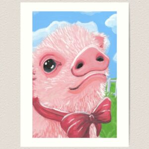 Precious Piglet Art Print