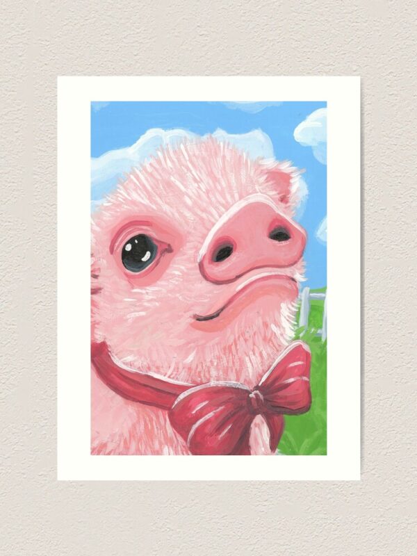 Precious Piglet Art Print