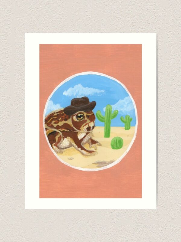 Rootin Tootin Rainfrog Art Print