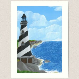 Seaside Lighthouse Art Print