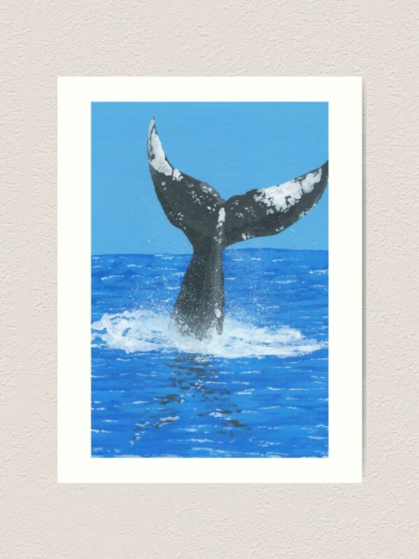 Whale Tail Art Print