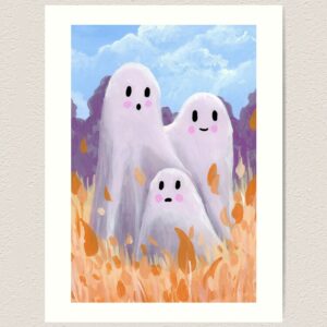 Ghost Family Art Print
