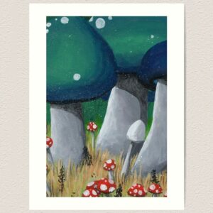 Mystic Mushrooms Art Print