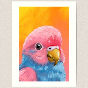 Pastel Parrotlet Art Print