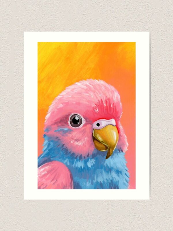 Pastel Parrotlet Art Print