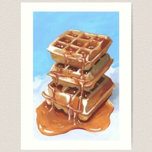 Stacked Waffles Art Print