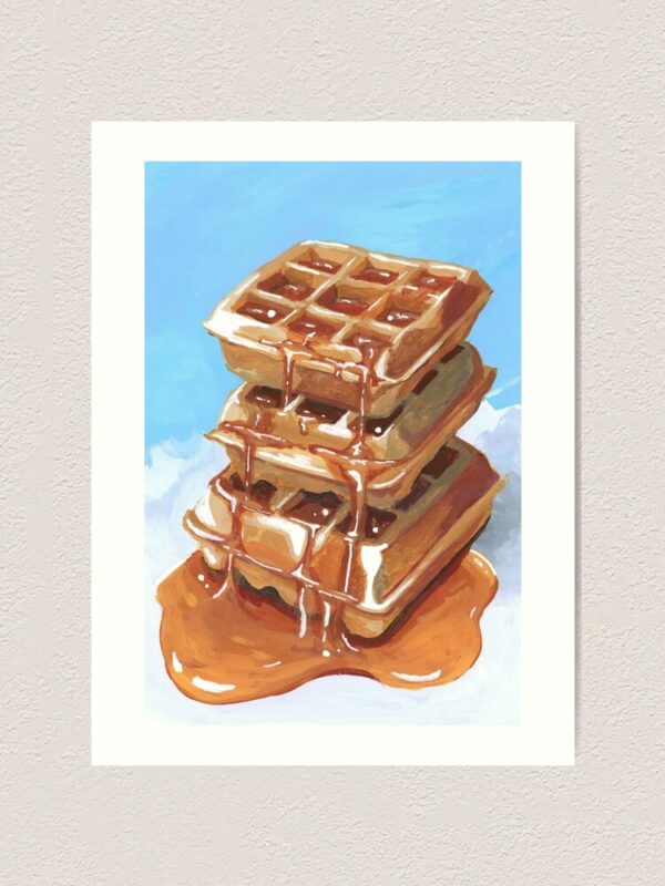 Stacked Waffles Art Print